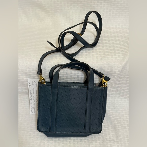 Fossil Blue Leather Crossbody Bag - Picture 5 of 9